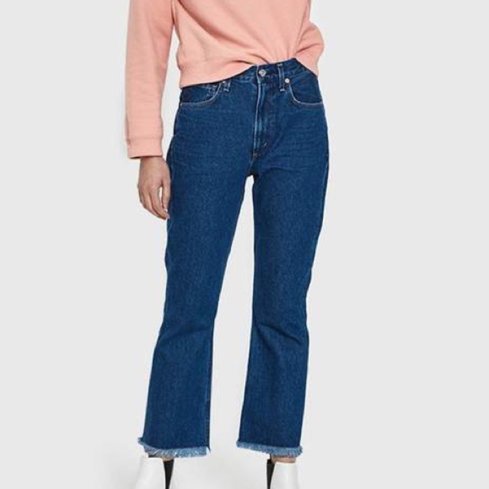 Citizens of Humanity estella fray ankle flare jean